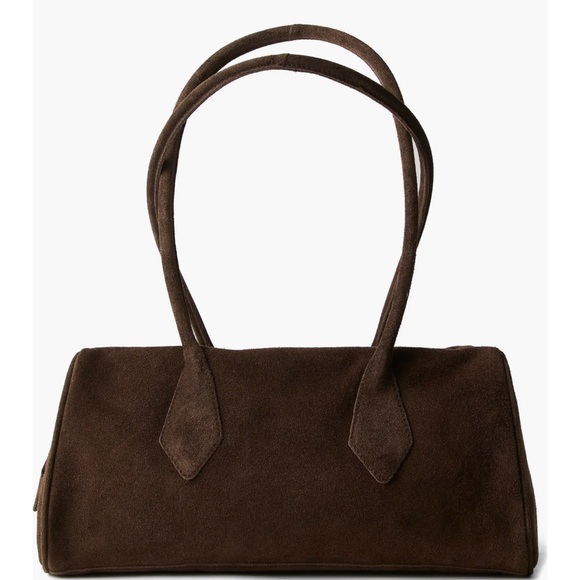 Free People Dark Brown Suede Shoulder Bag - Picture 3 of 9
